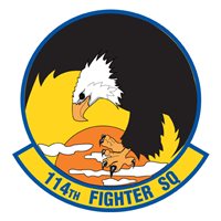 114 FS F-15 Airplane Tail Flash