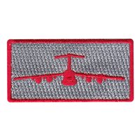 22 AS C-5 Front View Red Pencil Patch