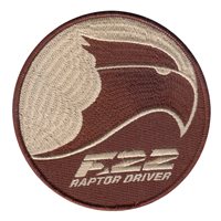 525 FS F-22 Raptor Driver Desert Patch 