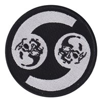 69 EBS Yin Yang Black and White Skulls Patch
