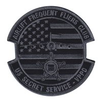 86 AW Secret Service Black and Gray Patch