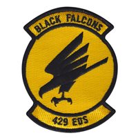 429 EOS Black Falcons 4 Inch Patch