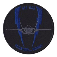419 OSS F-35 Lightning Driver Patch
