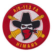 Battery A 5th BN 113th FA HIMARS Patch