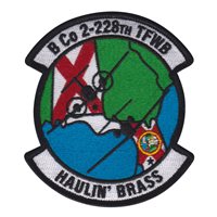 B Co 2-228 AVN Regiment Haulin Brass Patch