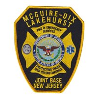 Joint Base McGuire-Dix-Lakehurst Fire Dept Patch with Velcro