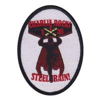 C BTRY 1-38 FAR Charlie Rock Steel Rain Patch