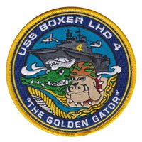 USS Boxer LHD 4 Golden Gator Patch
