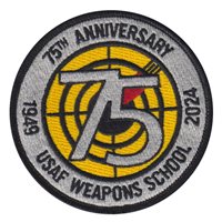 USAF Weapons School 75th Anniversary Patch