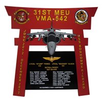 VMA-542 Deployment Plaque
