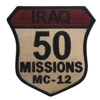 MC-12 50 Combat Missions Patch