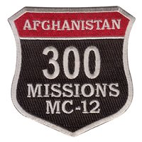 MC-12 300 Missions Patch