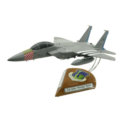 Image of fighter aircraft on exhaust mount triangular stand - for mobile view