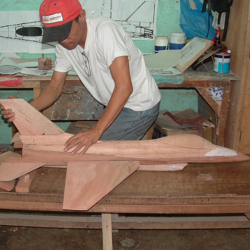 gallery image of large scale airplane models