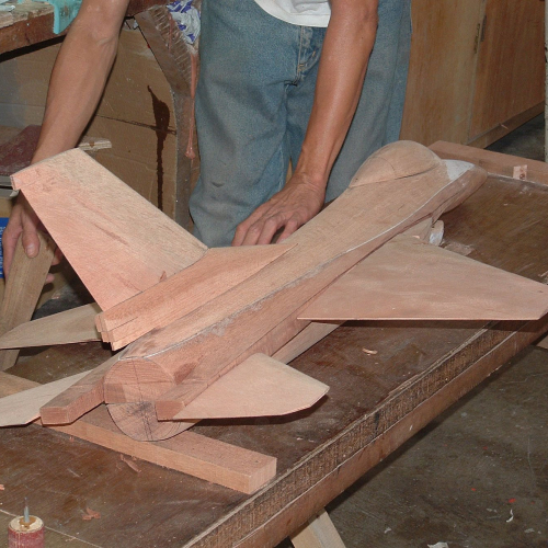 gallery image of large scale airplane models