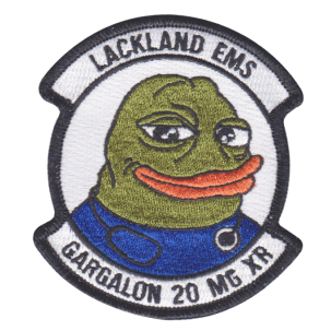 Finished patch for Lackland EMS - Gargalon 20 MG XR