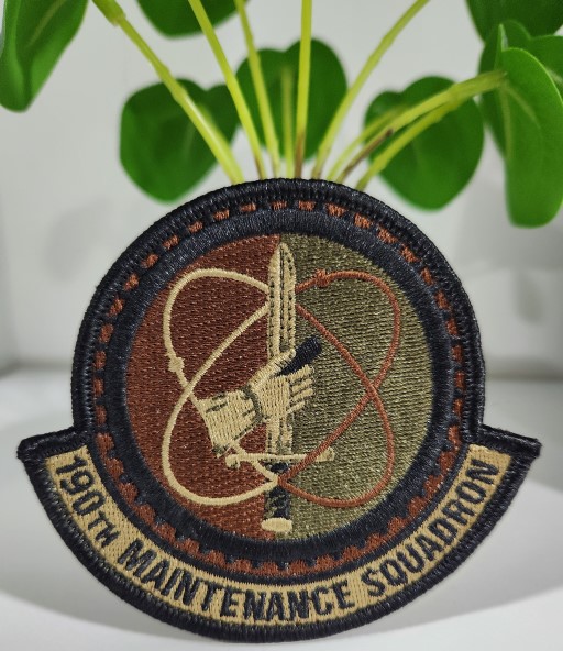 190th Maintenance Squadron OCP patch with unit emblem and designation