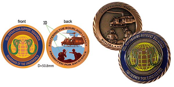 582 Operations Support Squadron Challenge Coin