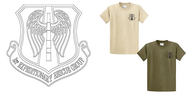 1st Expeditionary Rescue Group Embroidered Squadron Shirts
