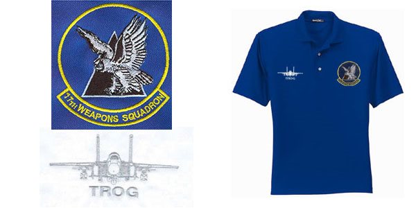 17th Weapons Squadron Embroidered Squadron Shirts