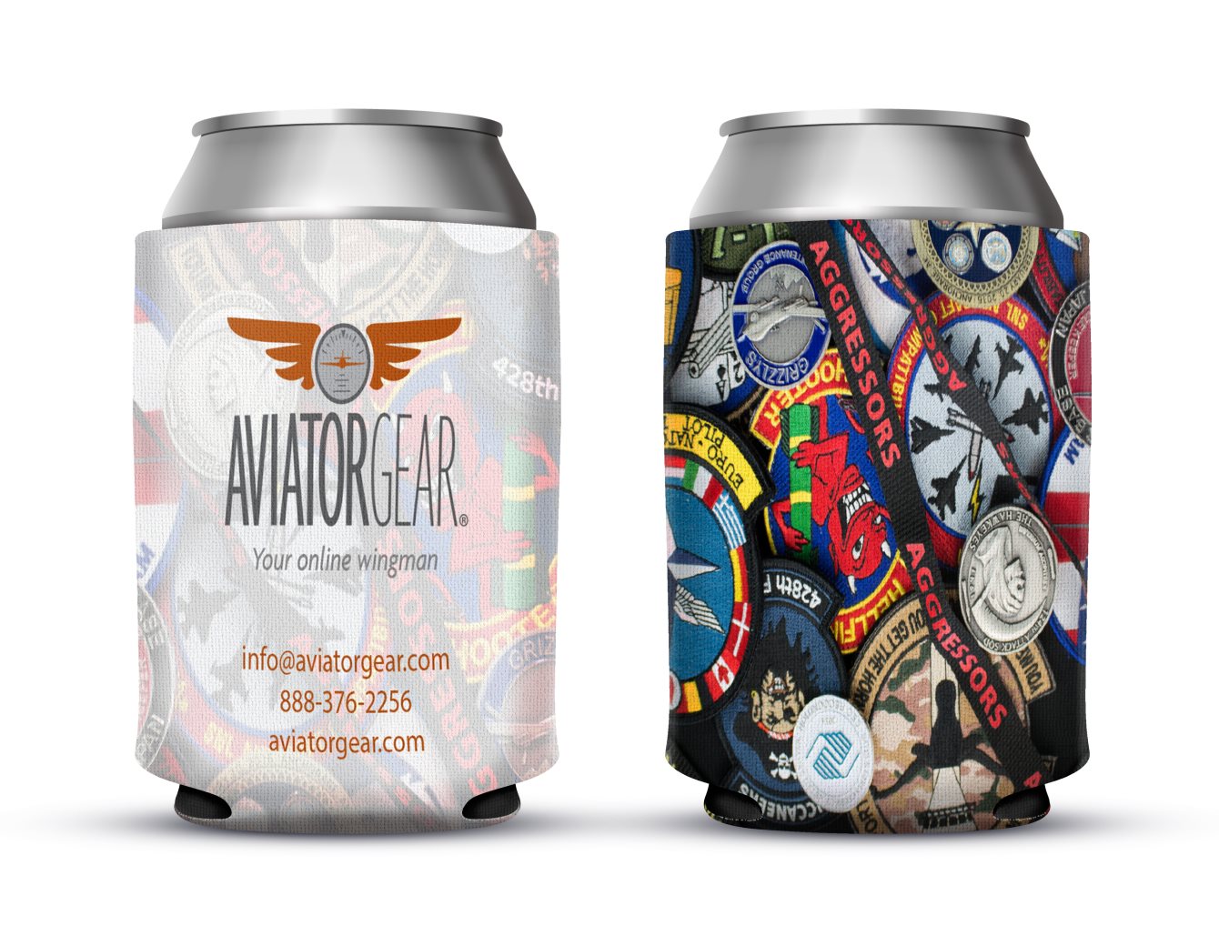 Design Your Own Koozie Can Cooler Aviator Gear