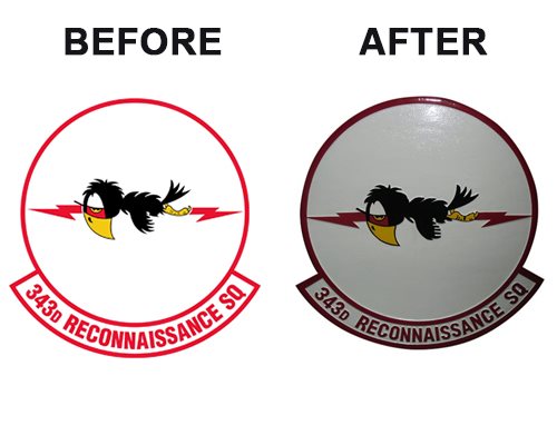 343D Reconnaissance Squadron Plaque