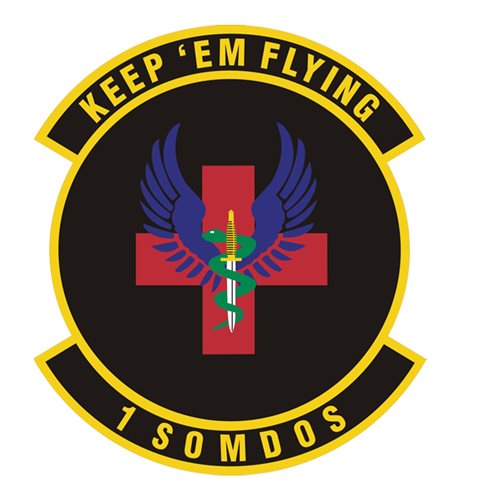 1 SOMDOS Hurlburt Field, FL U.S. Air Force Custom Patches