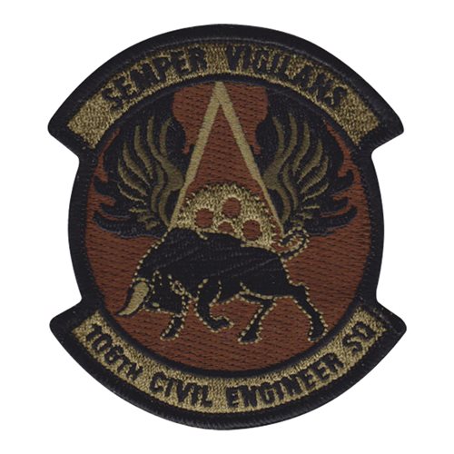 106 CES ANG New York Air National Guard U.S. Air Force Custom Patches