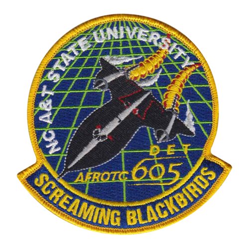 AFROTC Det 605 North Carolina Agricultural and Technical State University Air Force ROTC ROTC and College Patches Custom Patches