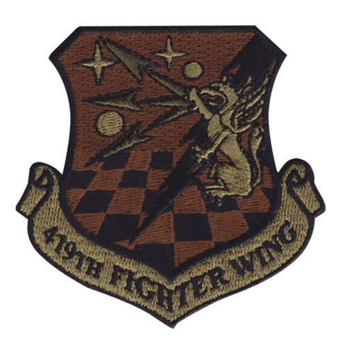 419 FW Hill AFB U.S. Air Force Custom Patches