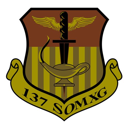 137 SOMXG ANG Oklahoma Air National Guard U.S. Air Force Custom Patches