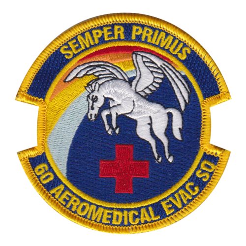 60 AES Travis AFB U.S. Air Force Custom Patches