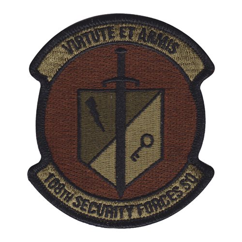 108 SFS ANG New Jersey Air National Guard U.S. Air Force Custom Patches