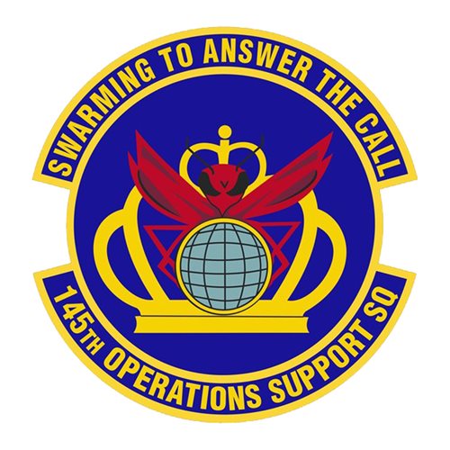 145 OSS ANG North Carolina Air National Guard U.S. Air Force Custom Patches