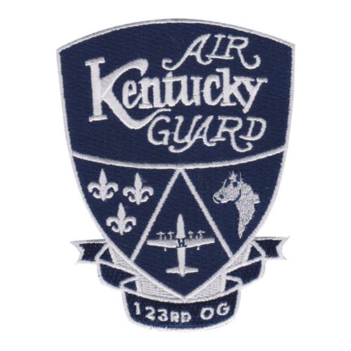 123 OG ANG Kentucky Air National Guard U.S. Air Force Custom Patches
