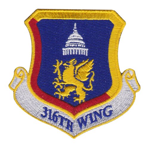 316 WG Andrews AFB, MD U.S. Air Force Custom Patches