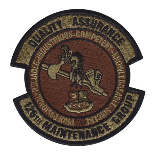 126 MXG ANG Illinois Air National Guard U.S. Air Force Custom Patches