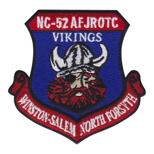 AFJROTC NC-52 Winston-Salem Forsyth County School High School JROTC Custom Patches