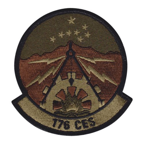 176 CES ANG Alaska Air National Guard U.S. Air Force Custom Patches