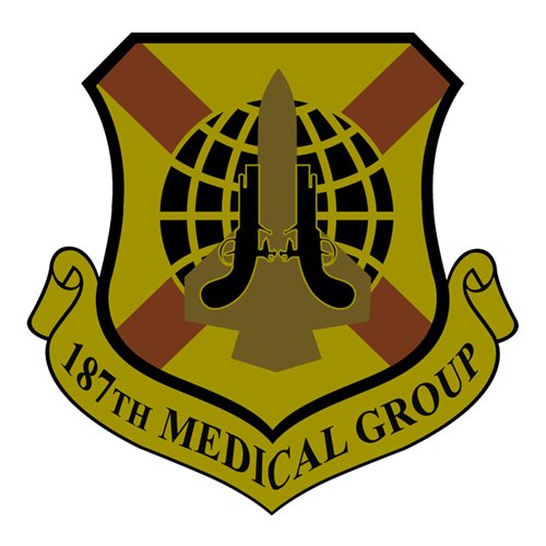 187 MDG ANG Alabama Air National Guard U.S. Air Force Custom Patches