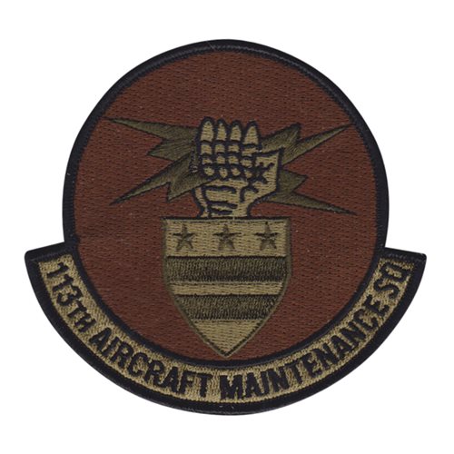 113 AMXS ANG DC Air National Guard U.S. Air Force Custom Patches