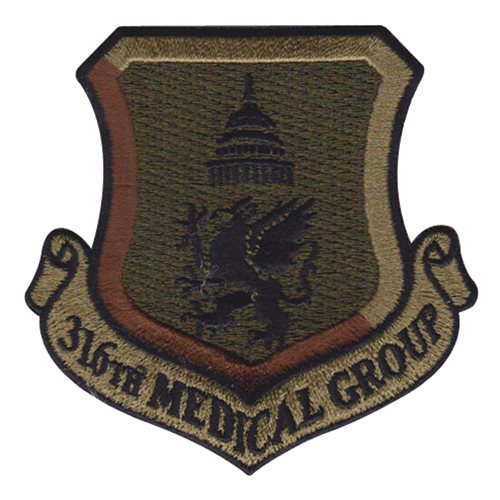 316 MDG Custom Patches 316th Medical Group Patches