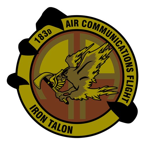 183 ACF ANG Illinois Air National Guard U.S. Air Force Custom Patches