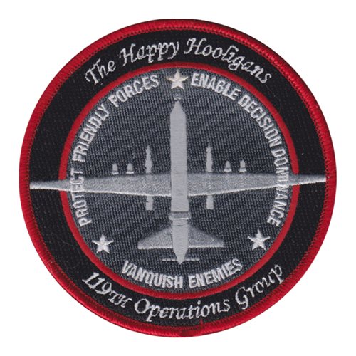 119 OG ANG North Dakota Air National Guard U.S. Air Force Custom Patches