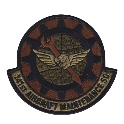 141 AMXS ANG Washington Air National Guard U.S. Air Force Custom Patches