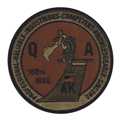 168 MXG ANG Alaska Air National Guard U.S. Air Force Custom Patches