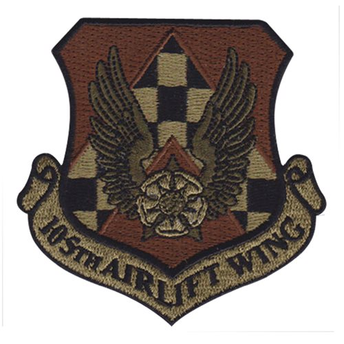 105 AW ANG New York Air National Guard U.S. Air Force Custom Patches