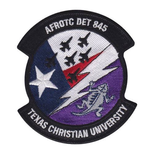 AFROTC Det 845 Texas Christian University Air Force ROTC ROTC and College Patches Custom Patches