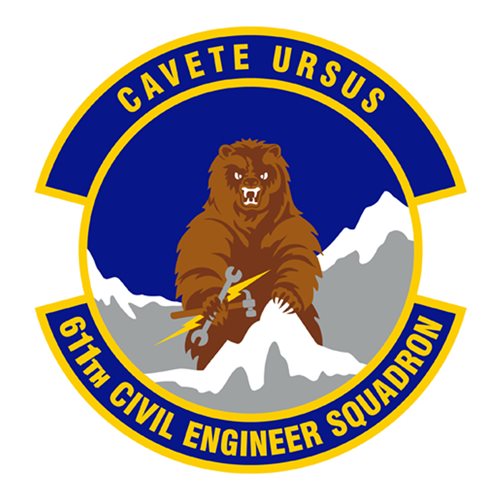 611 CES JBER U.S. Air Force Custom Patches