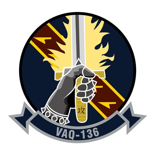VAQ-136 NAS Whidbey Island U.S. Navy Custom Patches